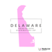 Delaware Press Release Distribution List product preview showing a spreadsheet with media outlet names, contact emails, publication types, and city coverage across Delaware